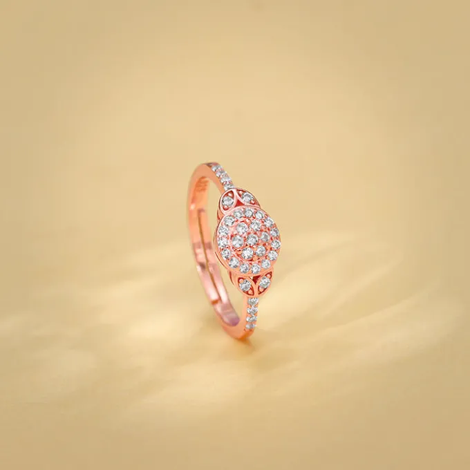 Rose Gold Sparkle-filled Ring
