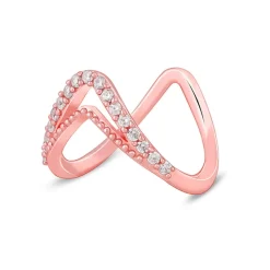 Rose Gold Sparkling Spirits Vanki Ring