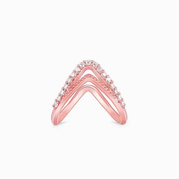 Rose Gold Sparkling Spirits Vanki Ring