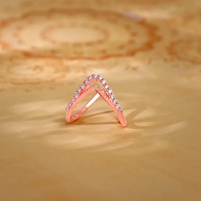 Rose Gold Sparkling Spirits Vanki Ring