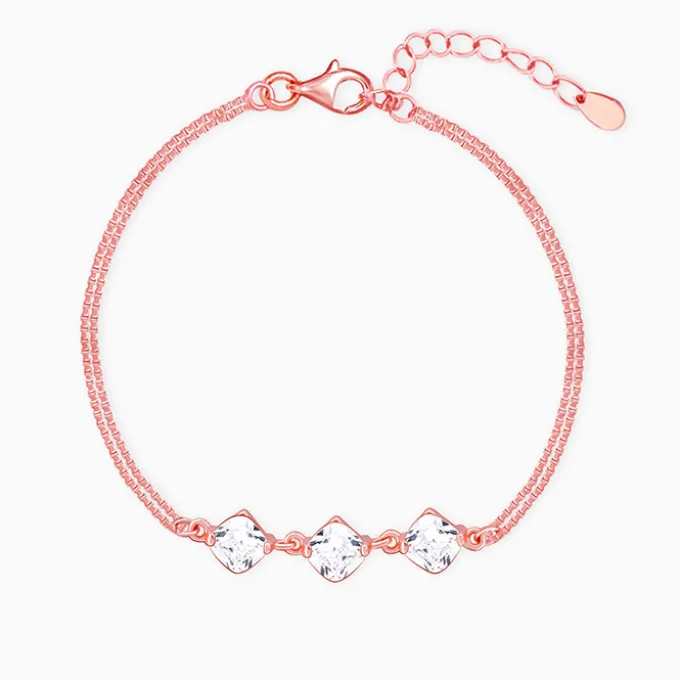 Rose Gold Sparkling Zircon Bracelet