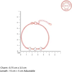 Rose Gold Sparkling Zircon Bracelet