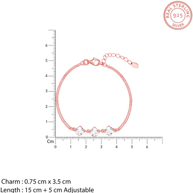 Rose Gold Sparkling Zircon Bracelet
