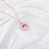 Rose Gold Special Slides Open Pendant With Link Chain