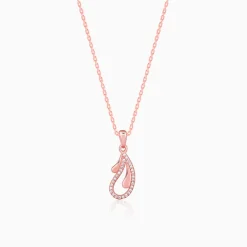 Rose Gold Specially You Pendant With Link Chain