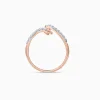Rose Gold Spiral Lab Grown Diamond Ring