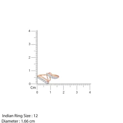 Rose Gold Spiral Lab Grown Diamond Ring