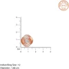 Rose Gold Spiral Sparkle Ring (Size 12)
