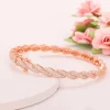 Rose Gold Spiral Splendour Bangle