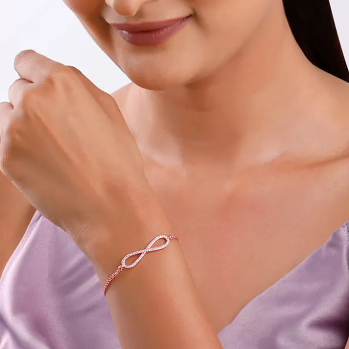 Rose Gold Spiral Splendour Bracelet