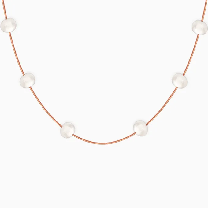 Rose Gold Splendid Pearl Necklace
