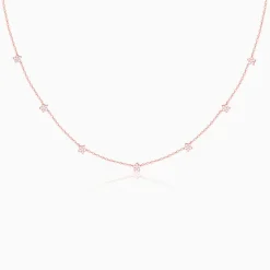 Rose Gold Star Constellation Necklace