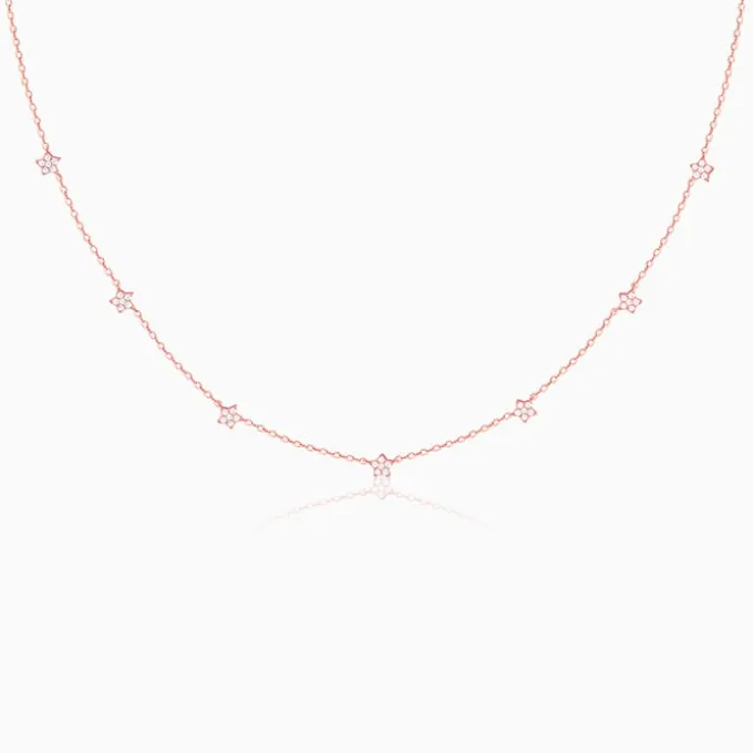 Rose Gold Star Constellation Necklace