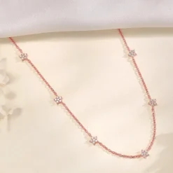 Rose Gold Star Constellation Necklace