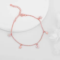 Rose Gold Starlit Dreams Charm Bracelet