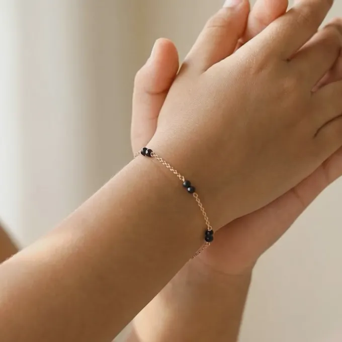 Rose Gold Starry Dot Kids Bracelet (2 - 8 Years)