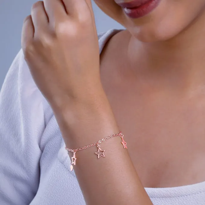 Rose Gold Starry Race Bracelet