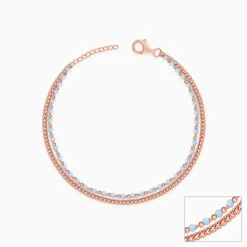 Rose Gold Studded Classy Anklet