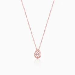 Rose Gold Studded Swayer Necklace