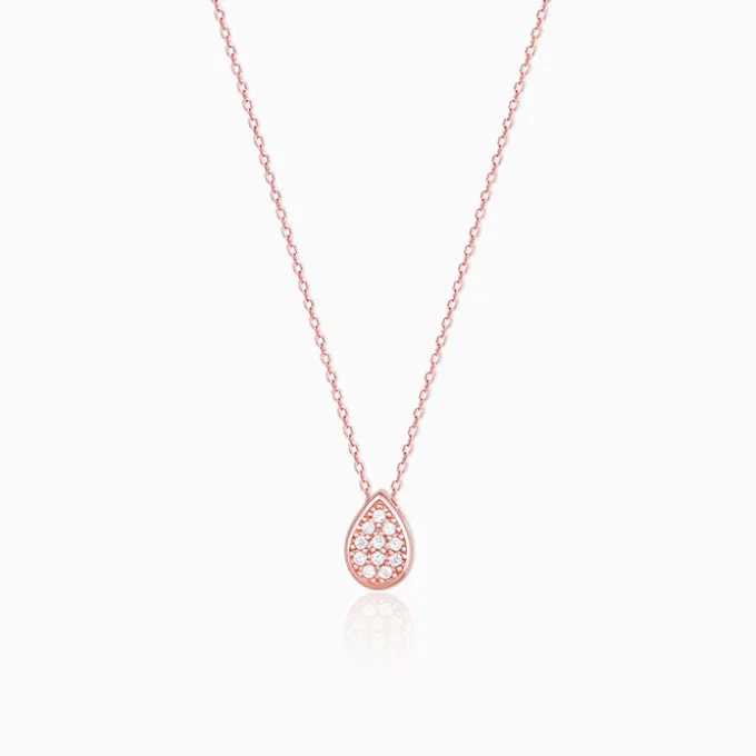 Rose Gold Studded Swayer Necklace