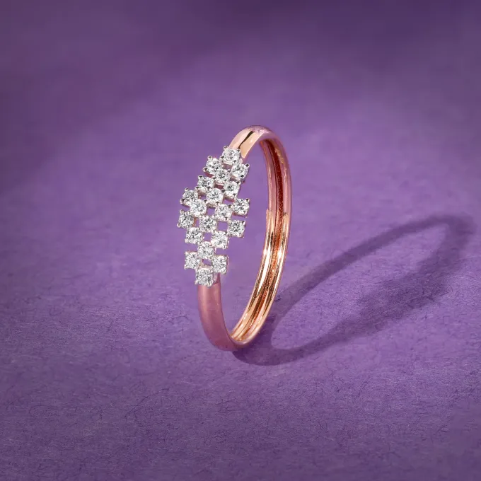 Rose Gold Stunning Lab Grown Diamond Ring