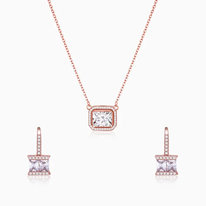Rose Gold Sugar Crystal Set