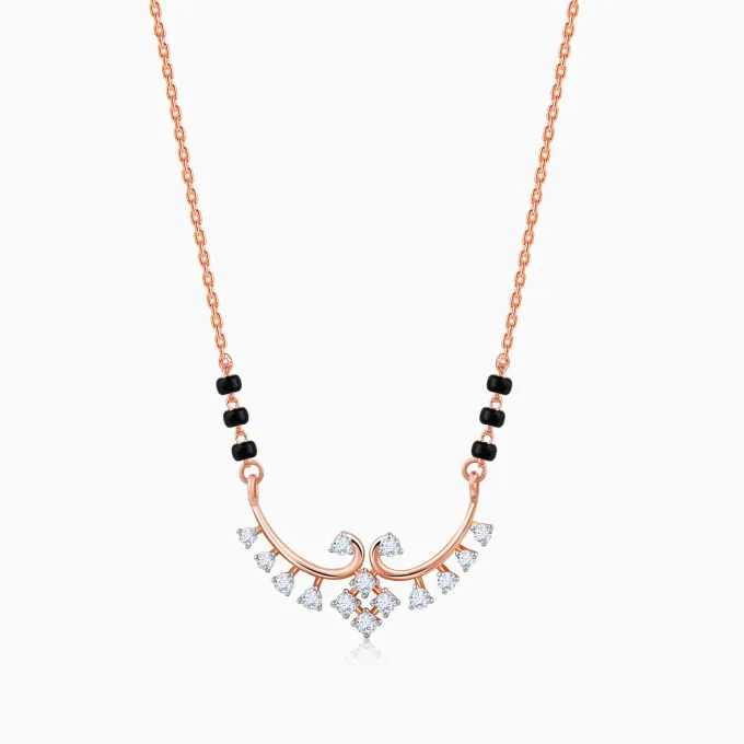 Rose Gold Sunetra Diamond Mangalsutra