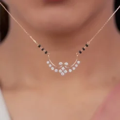 Rose Gold Sunetra Diamond Mangalsutra