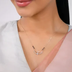 Rose Gold Sunetra Diamond Mangalsutra