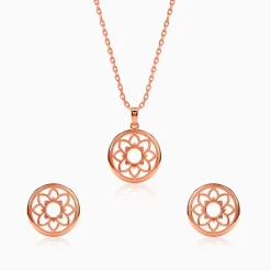 Rose Gold Sunpetal Filigree Set