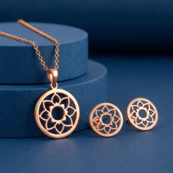 Rose Gold Sunpetal Filigree Set
