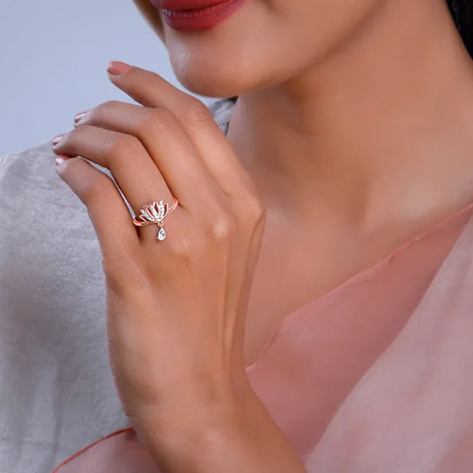 Rose Gold Sushma Thamarai Ring