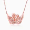 Rose Gold Swan Love Necklace