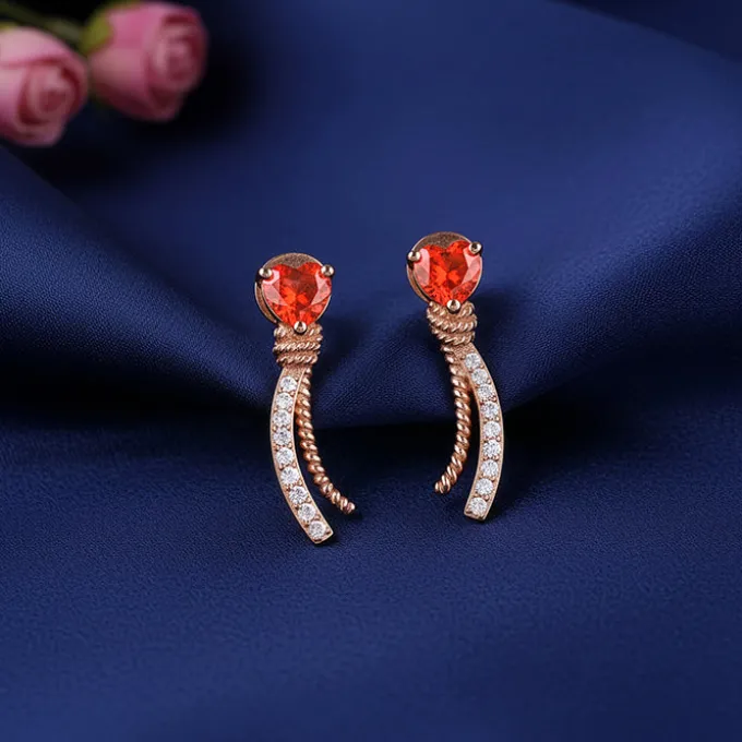 Rose Gold Sway With Me Earrings