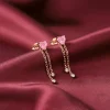 Rose Gold Sweet Reverie Dangler Earrings