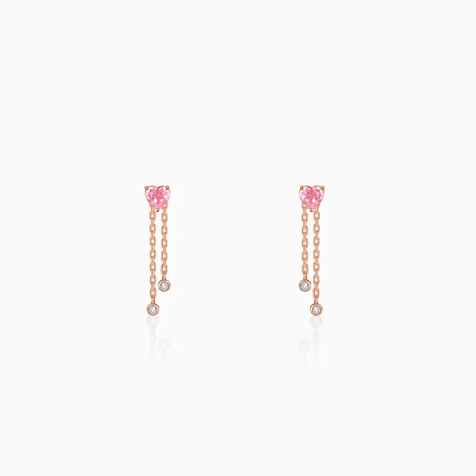 Rose Gold Sweet Reverie Dangler Earrings