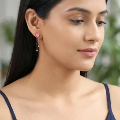 Rose Gold Sweet Reverie Dangler Earrings