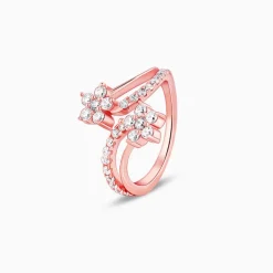 Rose Gold Swish of Shine Ring