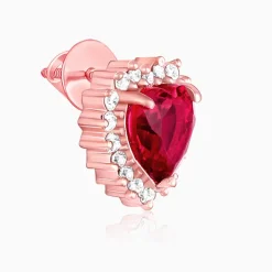 Rose Gold Take Me to Your Heart Studs