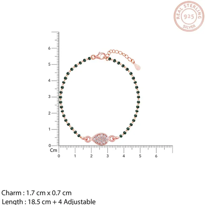 Rose Gold Tears of Love Mangalsutra Bracelet