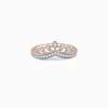 Rose Gold Tiara Crown Lab Grown Diamond Ring