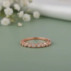 Rose Gold Timeless Loop Lab Grown Diamond Ring