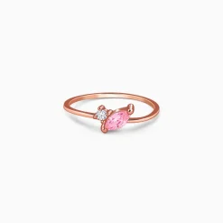 Rose Gold Toi et Moi Ring (Size 12)