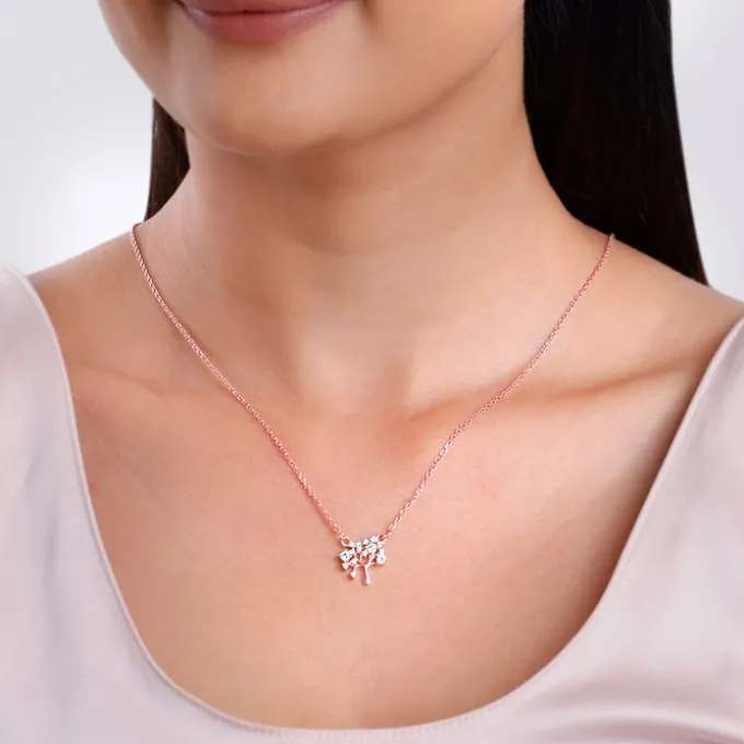 Rose Gold Tree of Life Necklace