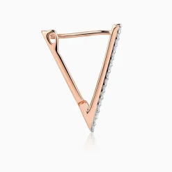 Rose Gold Trinity Lab Grown Diamond Studs