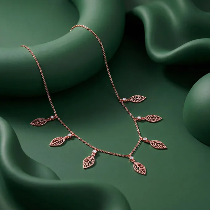 Rose Gold Tropical Charms Necklace
