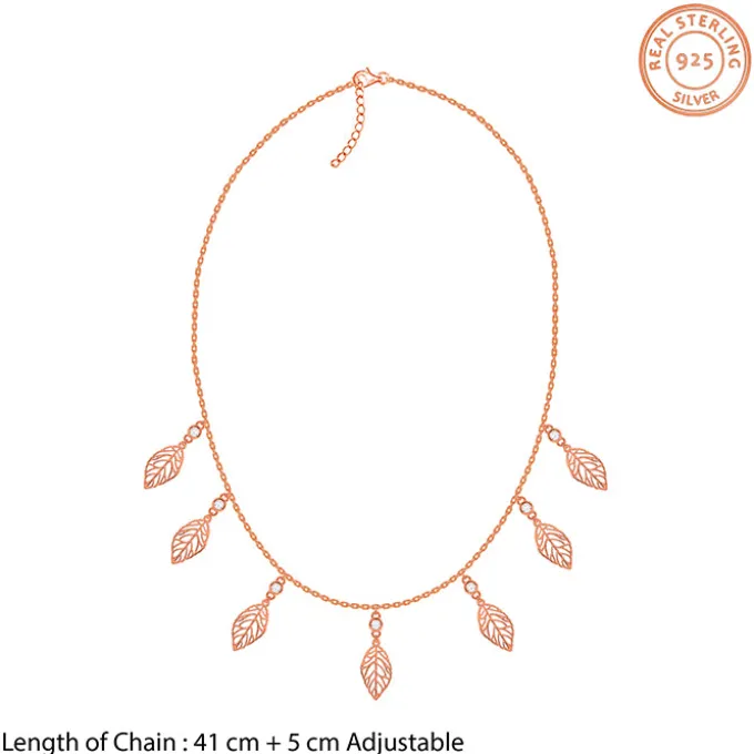 Rose Gold Tropical Charms Necklace