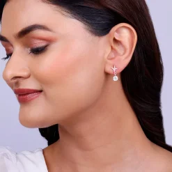 Rose Gold Twigs of Twinkle Earrings