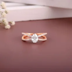 Rose Gold Twilight Celeste Lab Grown Diamond Ring