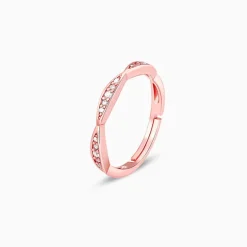 Rose Gold Twisty Turns Ring